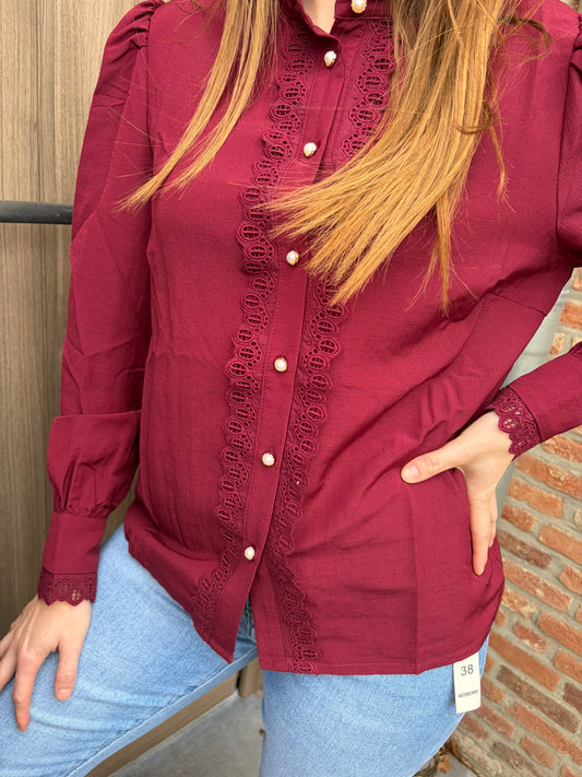 Pia blouse bordeaux
