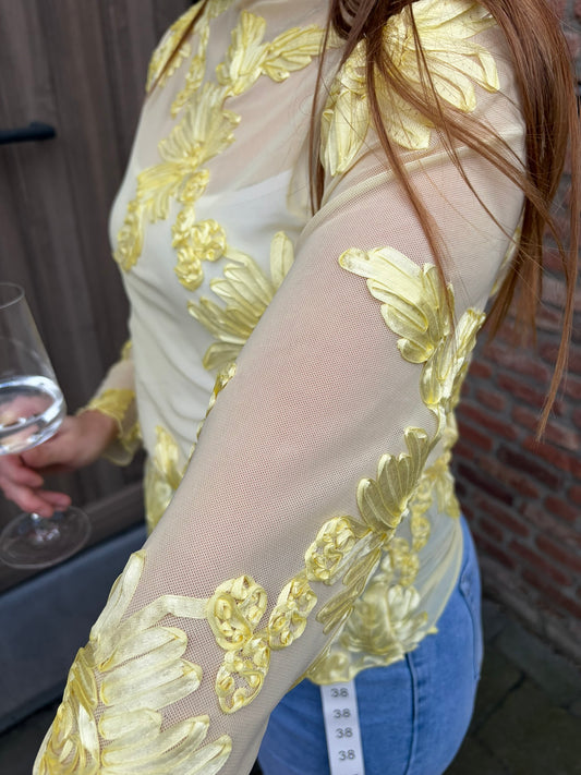 Top Fleur geel