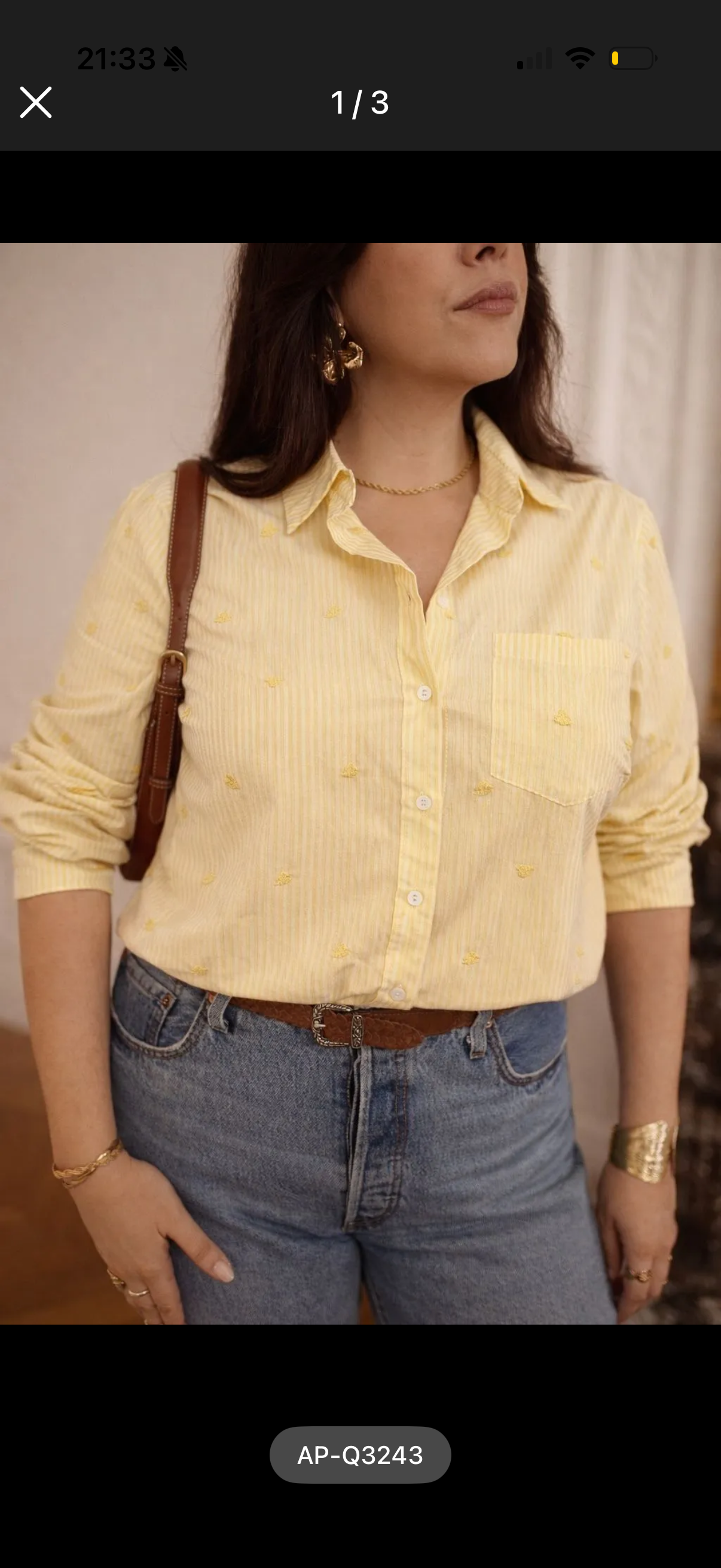 Blouse Demi geel