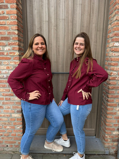 Pia blouse bordeaux