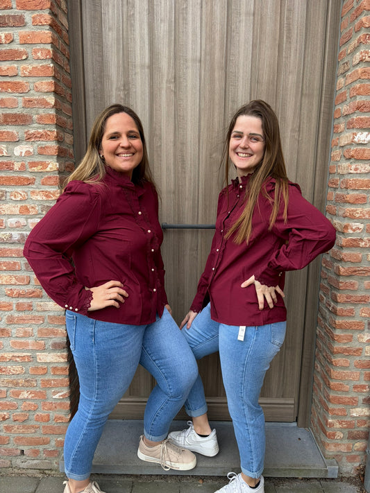 Pia blouse bordeaux