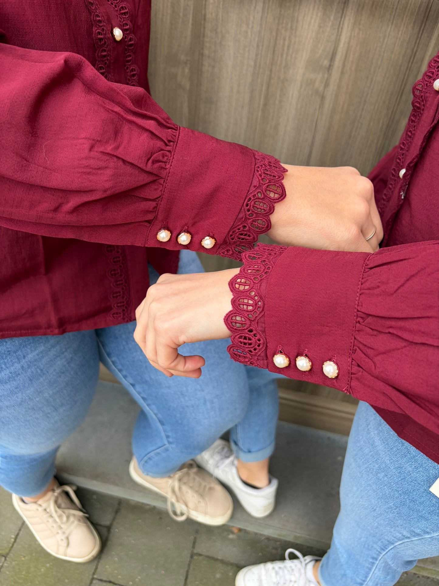 Pia blouse bordeaux