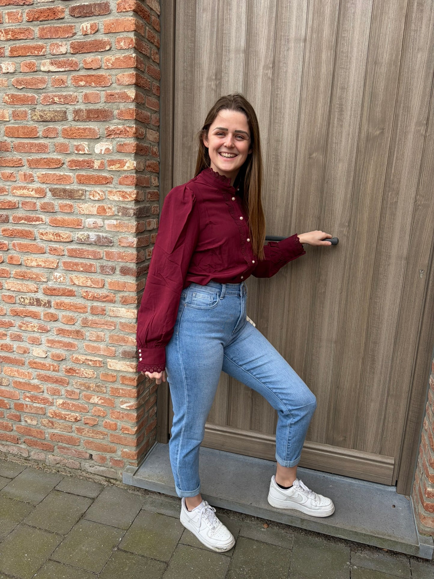 Pia blouse bordeaux
