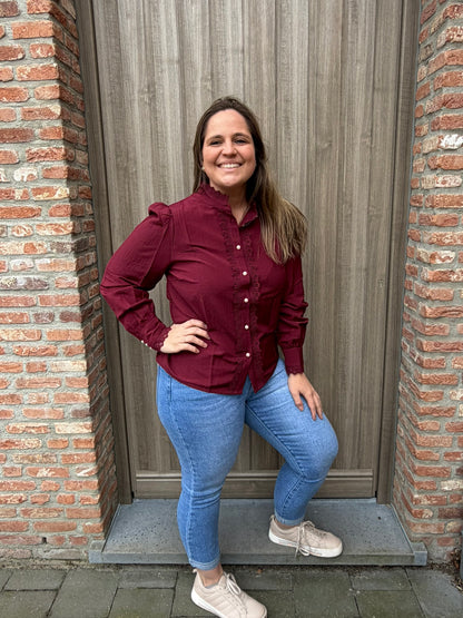 Pia blouse bordeaux