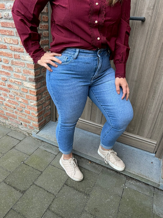 Jeans Lies Mom-fit blauw