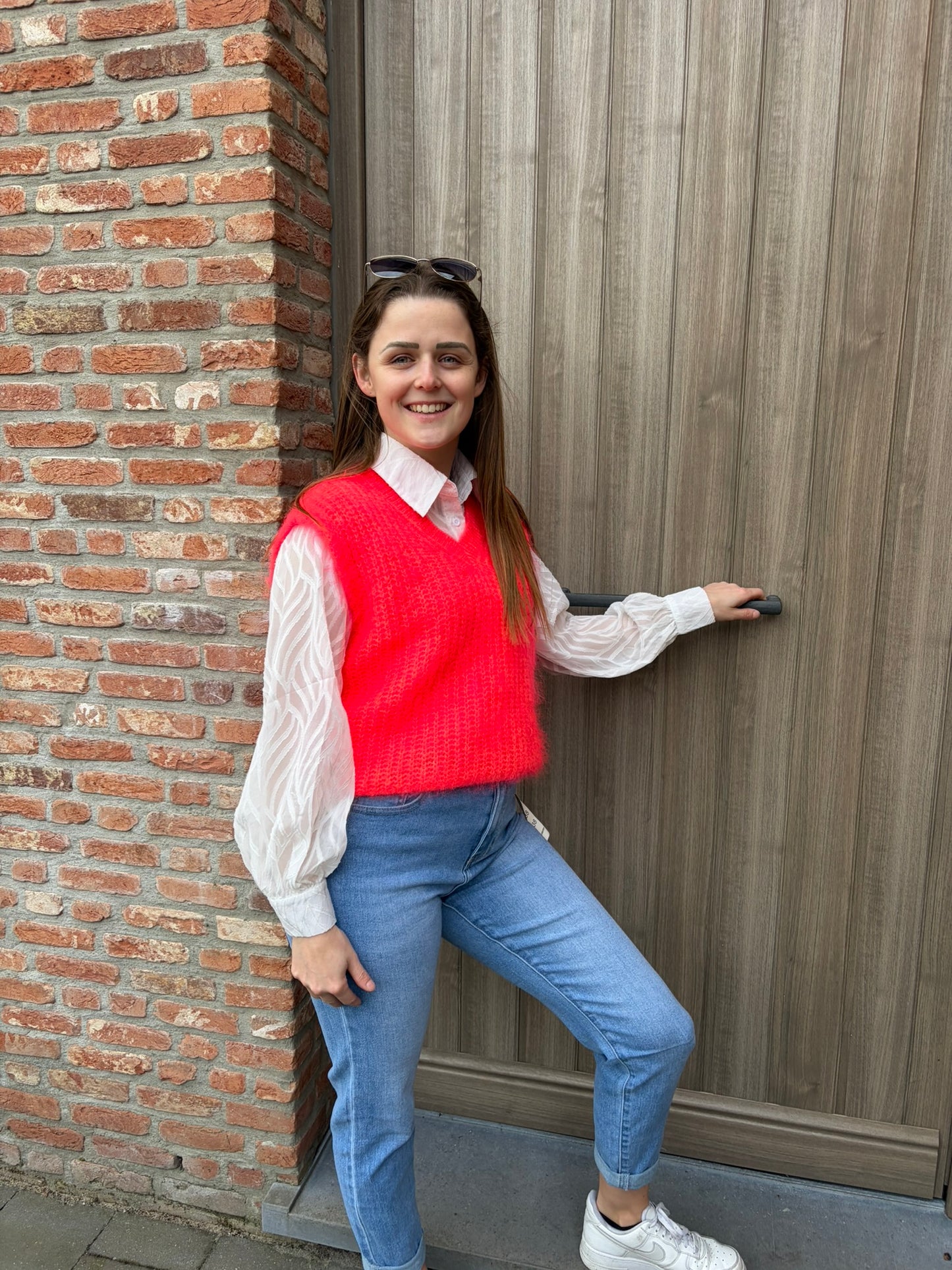 Knitwear Liva coraal