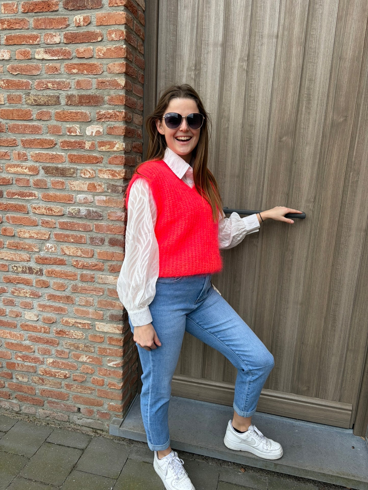 Knitwear Liva coraal