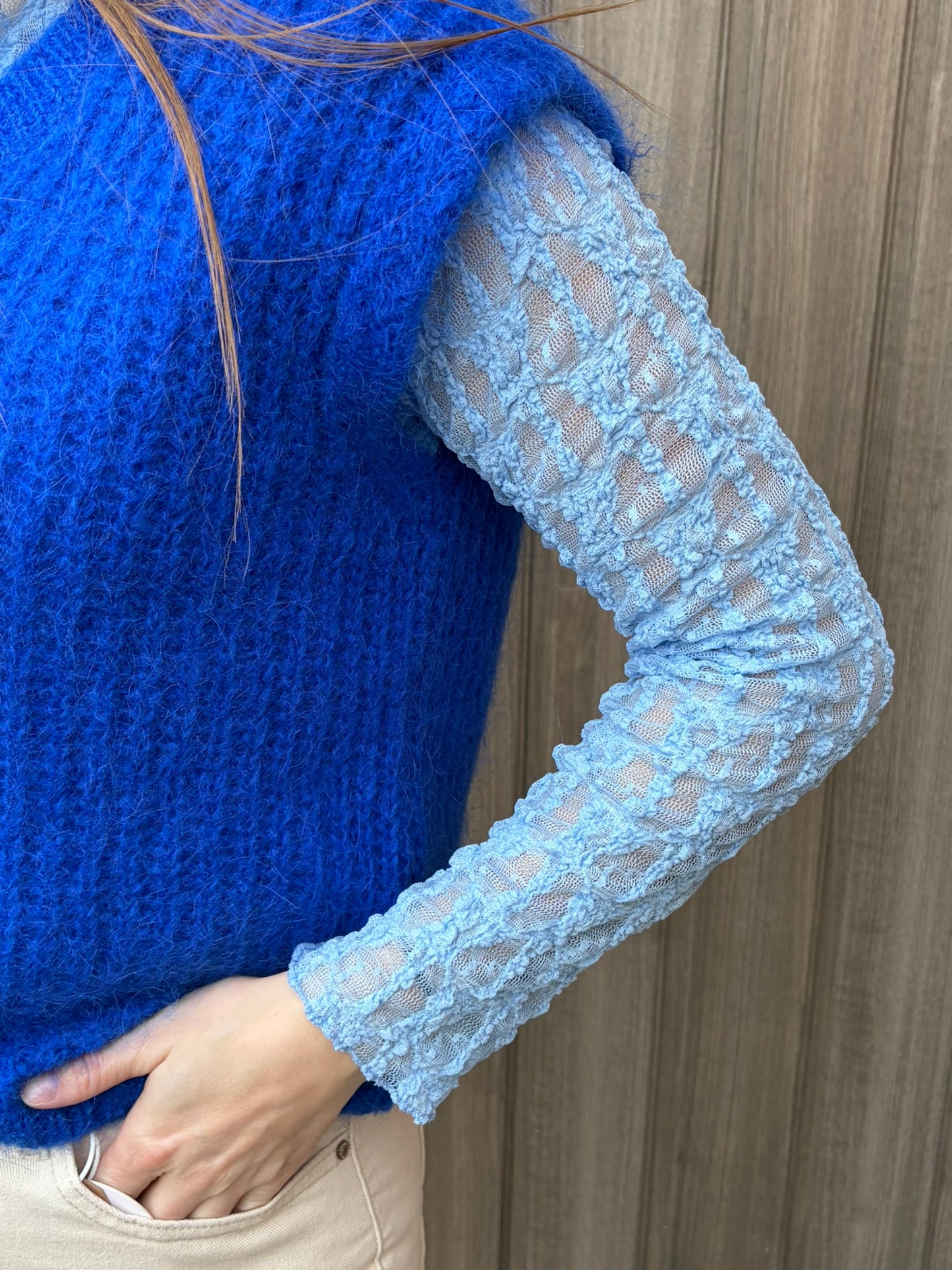 Top Mila blauw