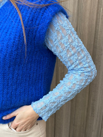 Top Mila blauw