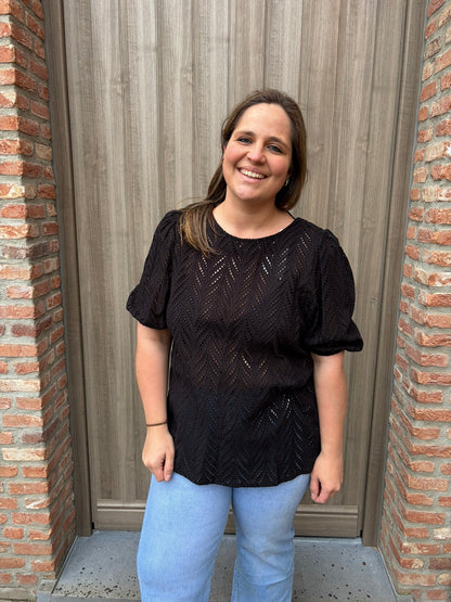 Misa top zwart