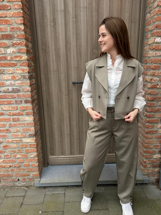 Zizzi Pantalon groen