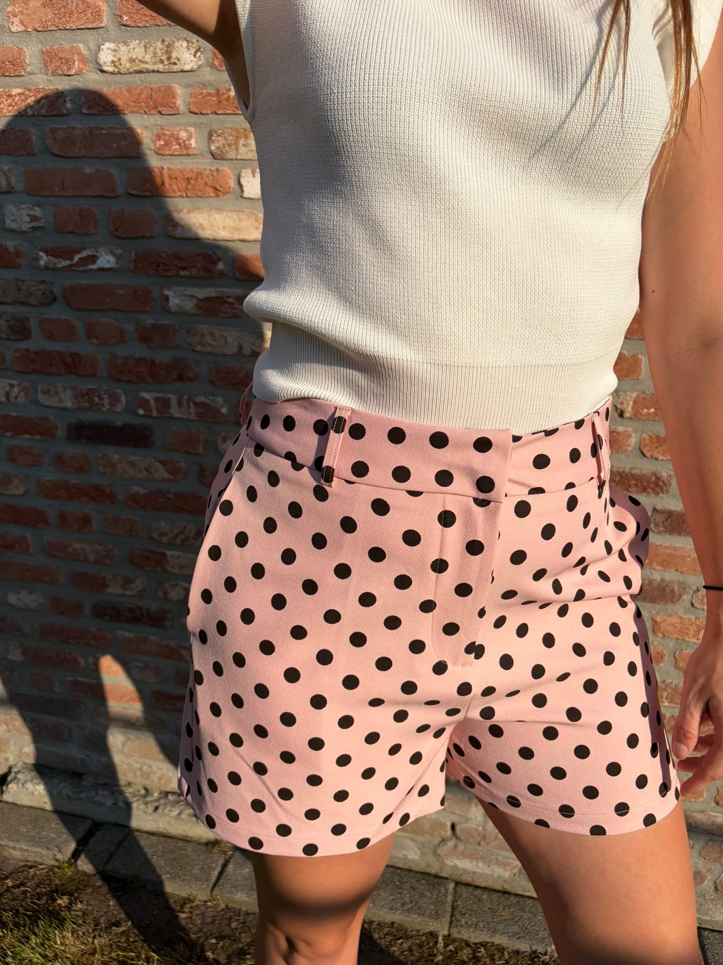 Short Jade roze/bruin