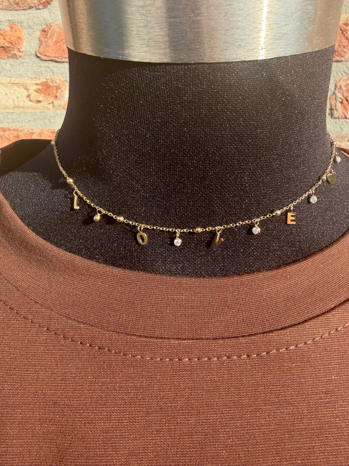 Ketting Love goud